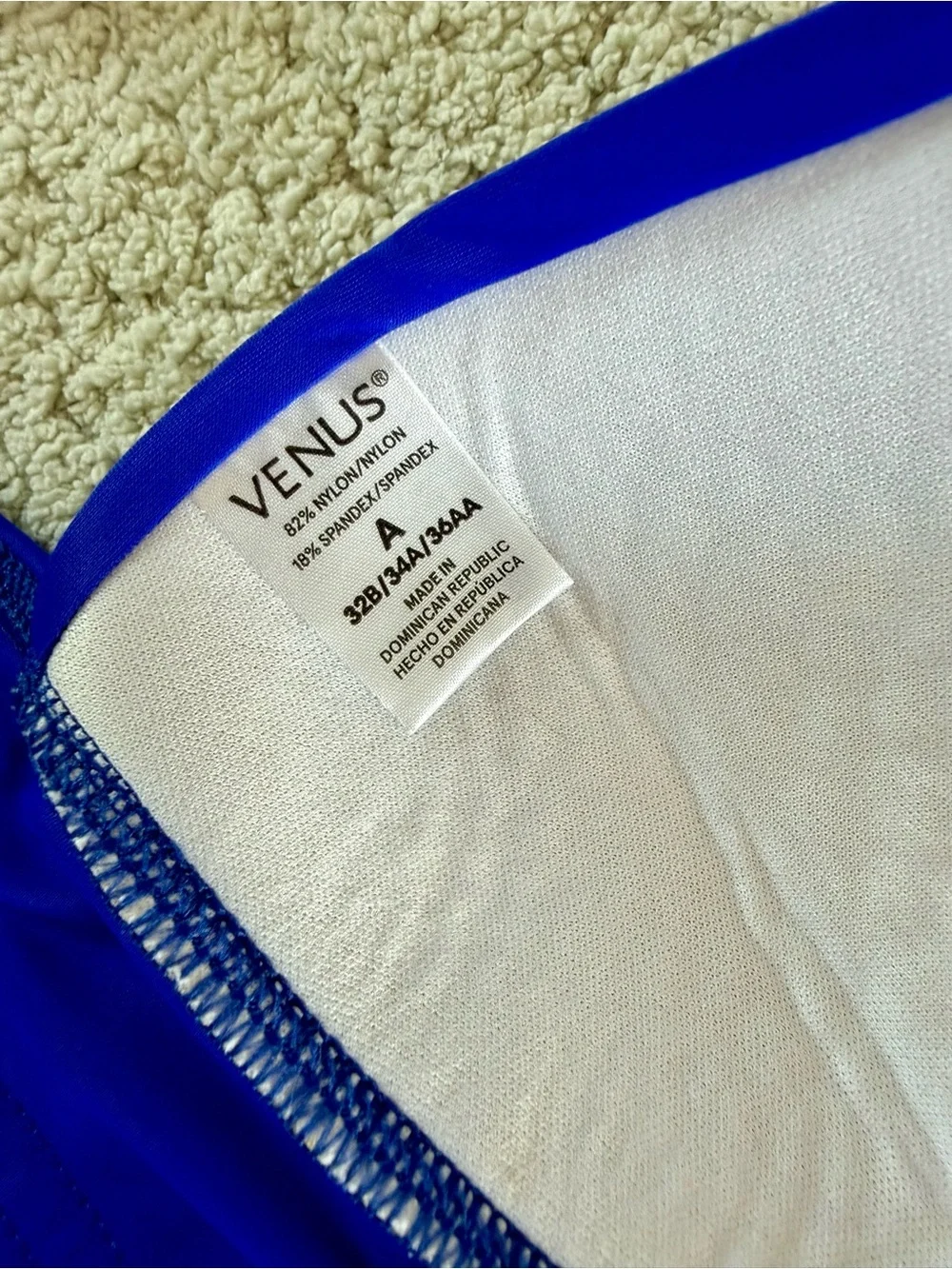 VENUS Women’s Royal Blue Halter Bikini Top